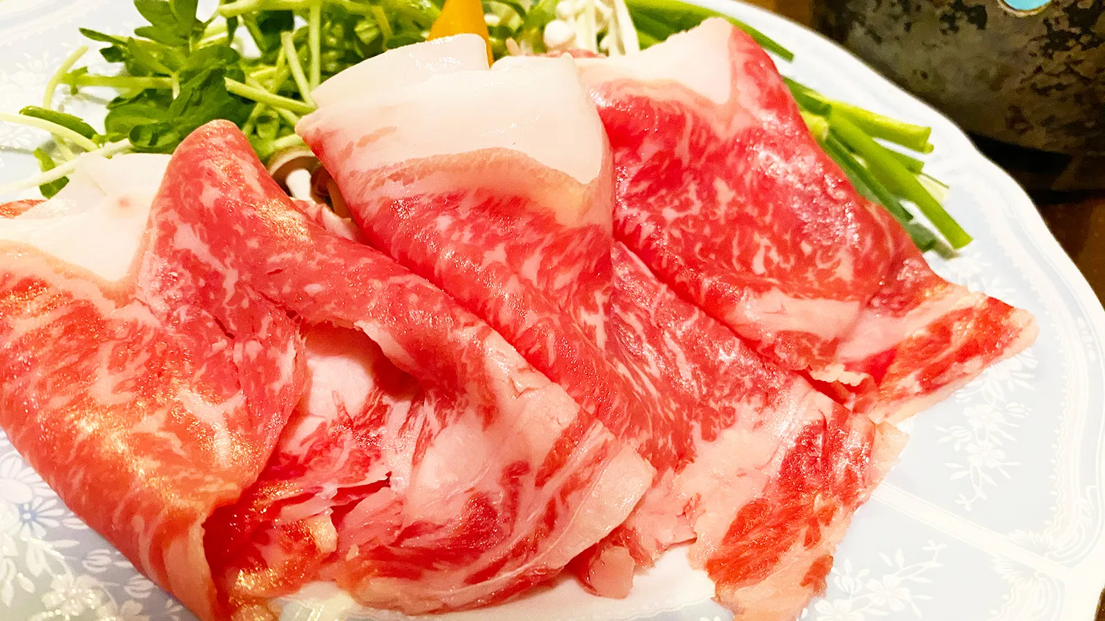 上州牛しゃぶしゃぶの盛り付けイメージ